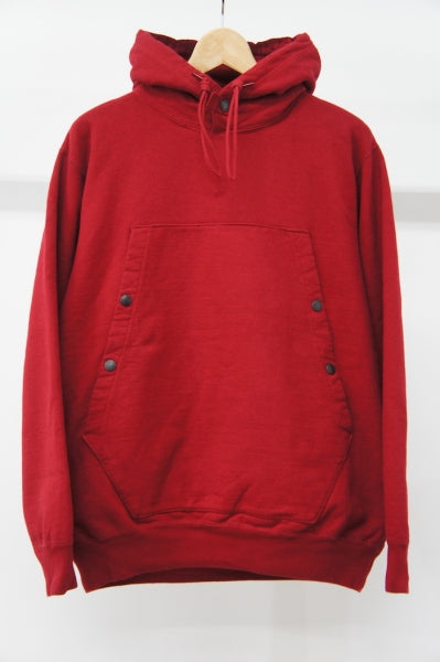 REBUILT PULLOVER HOODY  -C-RED-