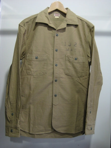 OPEN COLLAR SHIRT-STENCIL TYPE-