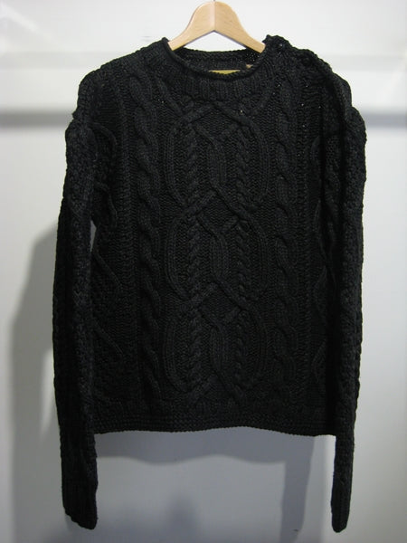 ROLL NECK GUERNSEY KNIT