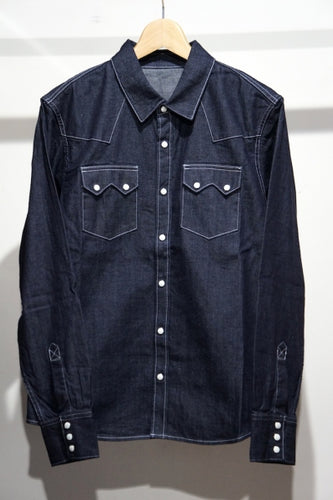 DENIM SHIRT-INDIGO-