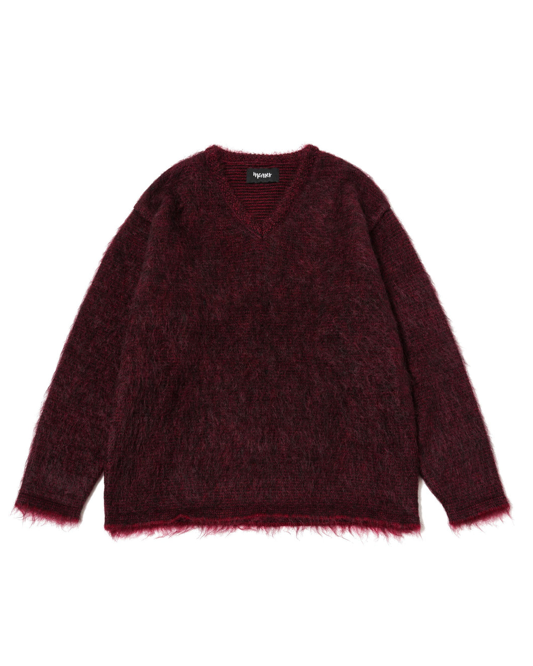 MOHAIR V-NECK BORDER