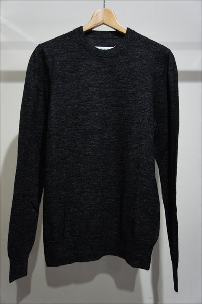 ELBOW PATCH CREW NECK KNIT
