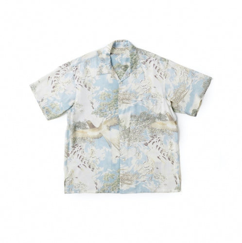 ORIGINAL PRINTED OPEN COLLAR SHIRTS-ORIENTAL-SS