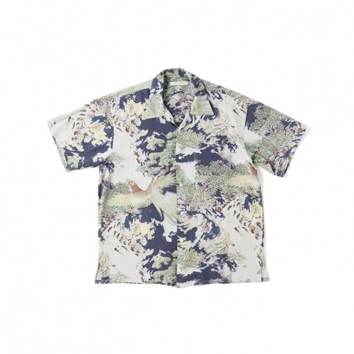 ORIGINAL PRINTED OPEN COLLAR SHIRTS-ORIENTAL-SS