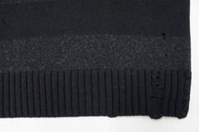 画像をギャラリービューアに読み込む, BORDER KNIT - BLACK x BLACK

