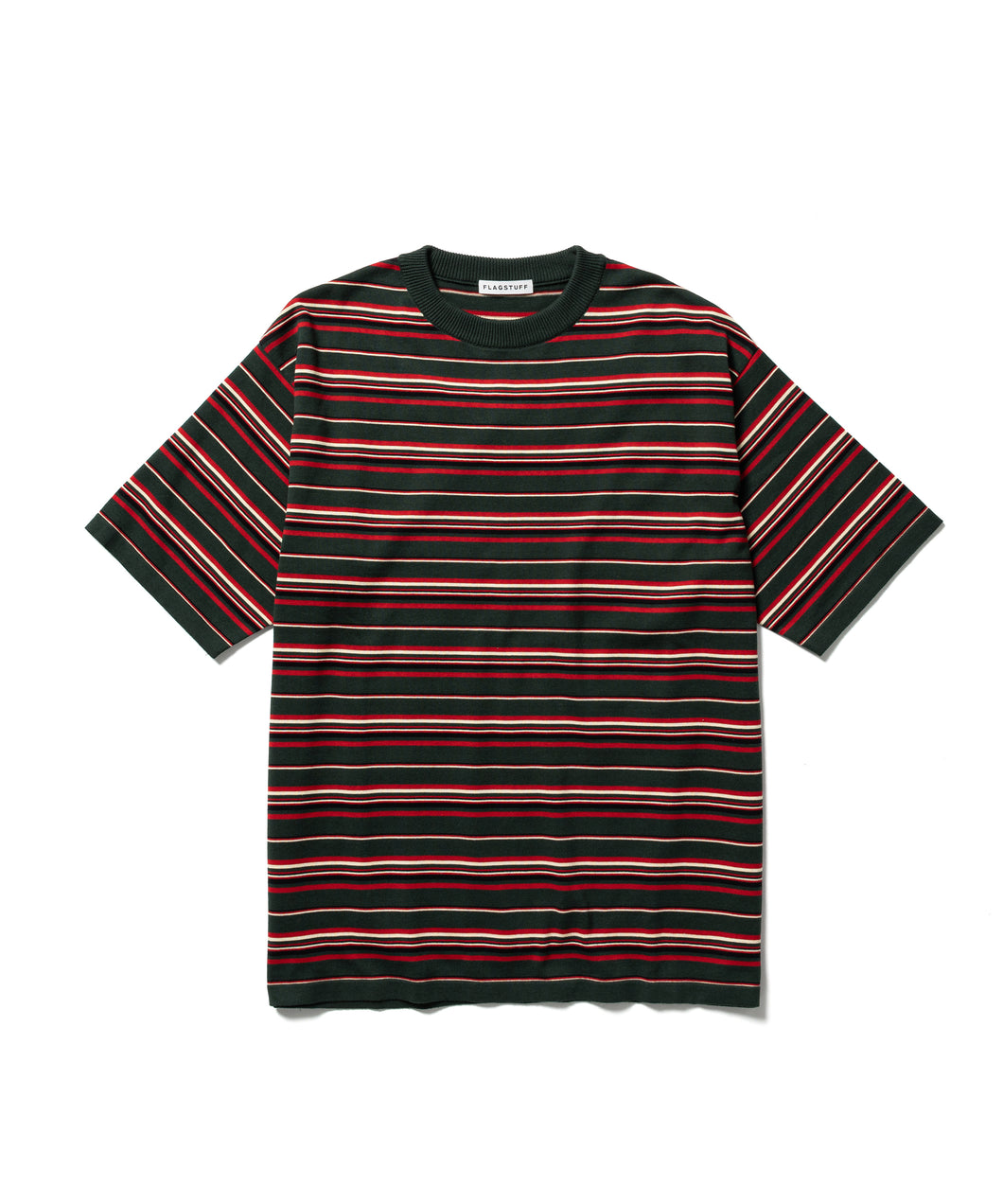 BORDER KNIT S/S TEE
