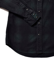 画像をギャラリービューアに読み込む, Black Denim Check Western SH
