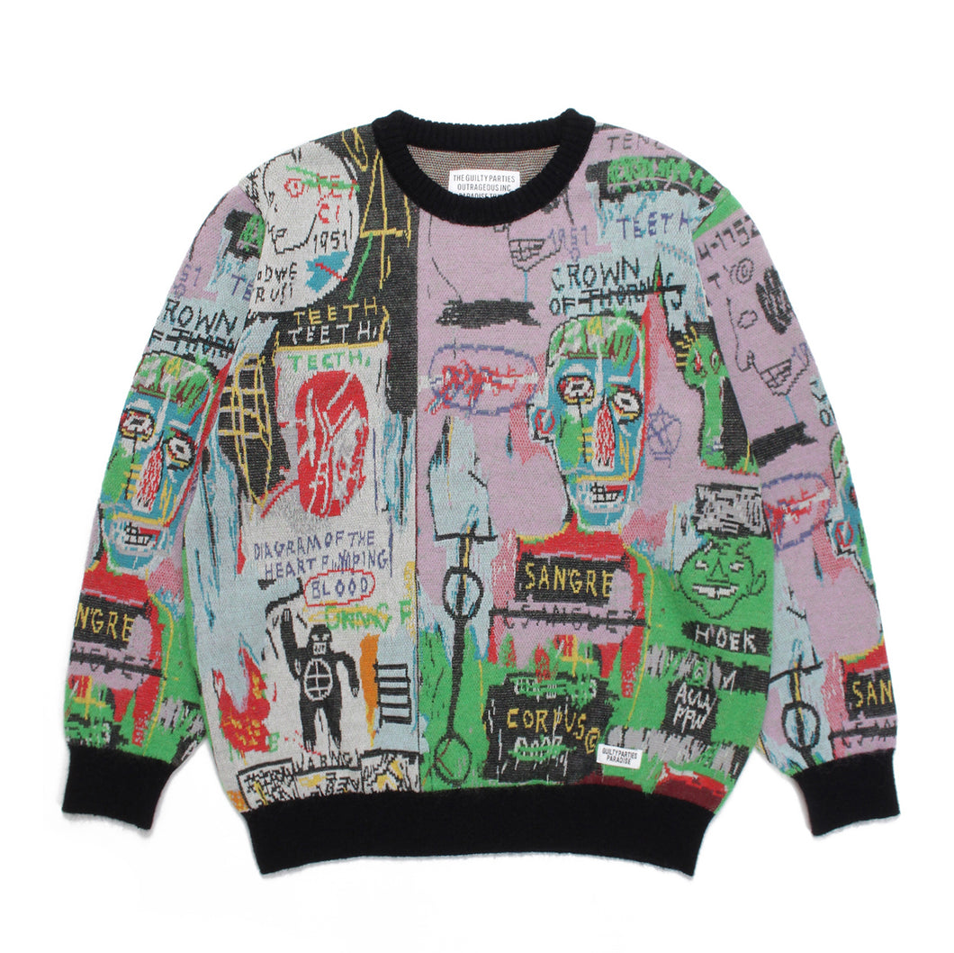 JEAN-MICHEL BASQUIAT / CREW NECK SWEATER (TYPE-3)