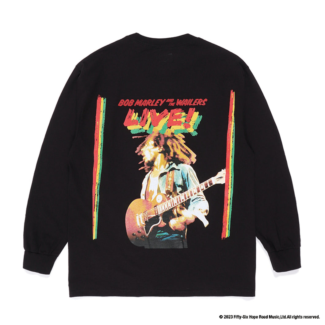 BOB MARLEY / CREW NECK LONG SLEEVE T-SHIRT