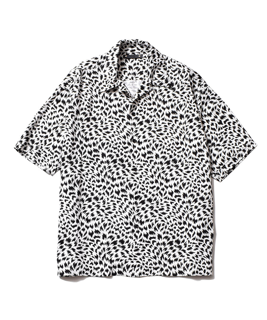 CD Leopard Denim S/S Open Collar SH