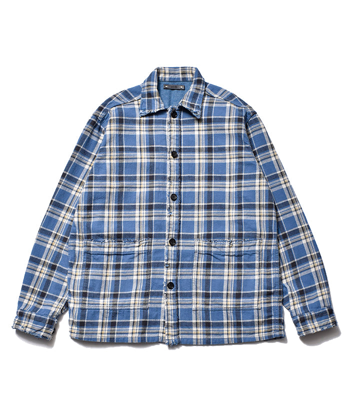 Denim Hide Check Flannel Work Shirt JKT