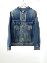 画像をギャラリービューアに読み込む, No Collar Denim jacket
