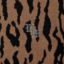 画像をギャラリービューアに読み込む, LEOPARD KNIT POLO SHIRT
