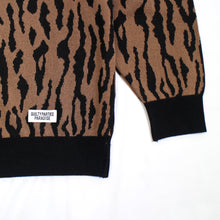 画像をギャラリービューアに読み込む, LEOPARD KNIT POLO SHIRT
