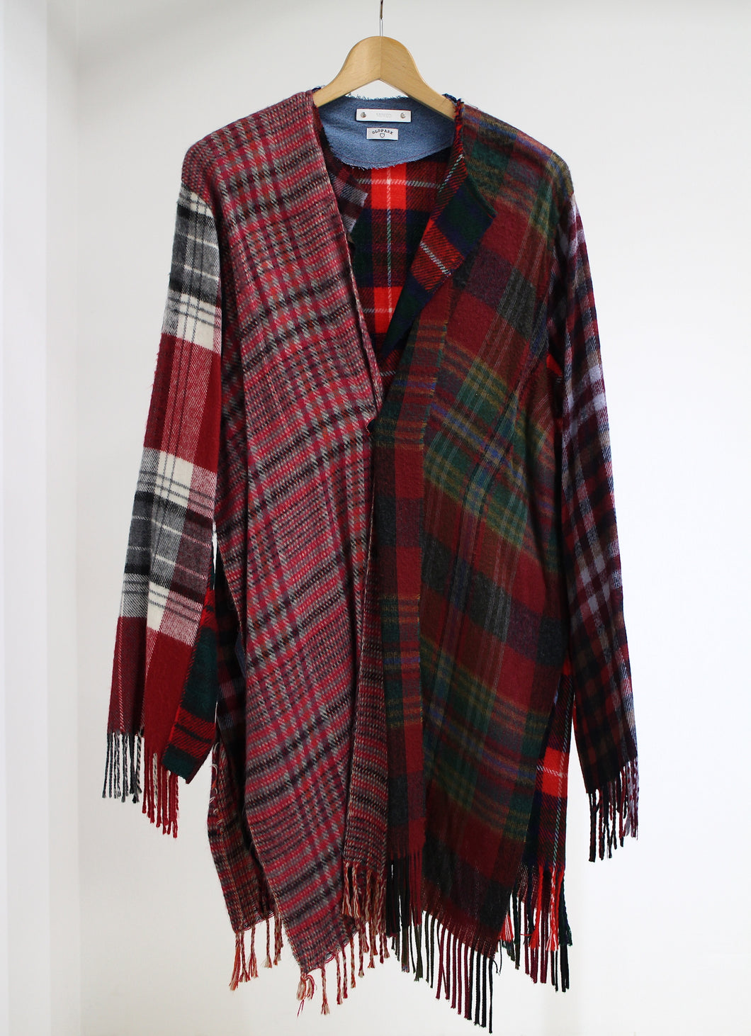OLD PARK x MINEDENIM Check Muffler Cardigan