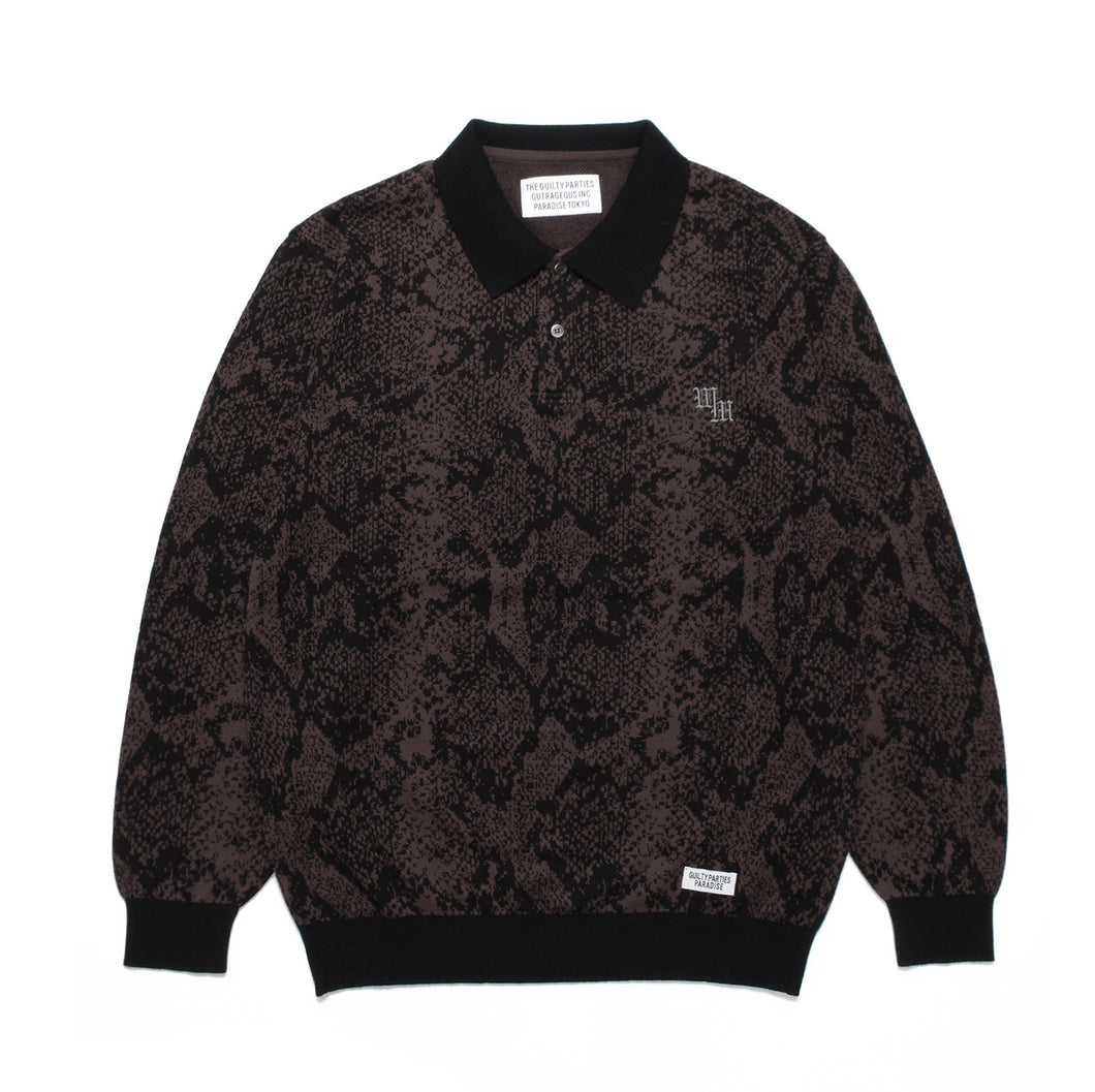 PYTHON KNIT POLO SHIRT