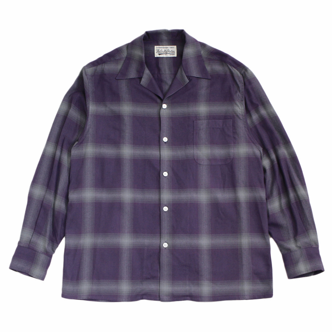 OMBRE CHECK OPEN COLLAR SHIRT L/S(TYPE-1)