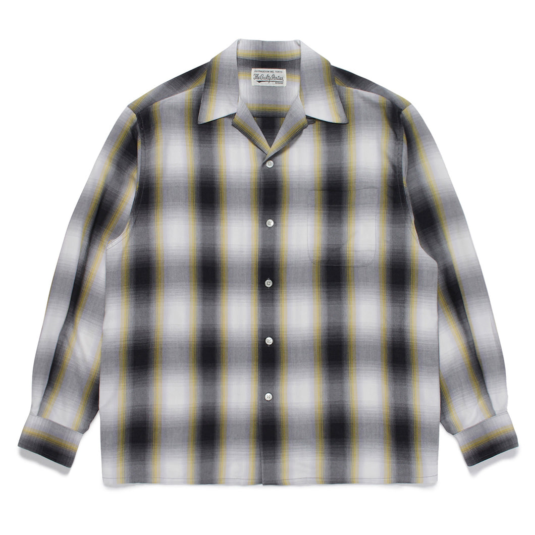 OMBRE CHECK OPEN COLLAR SHIRT L/S(TYPE-1)