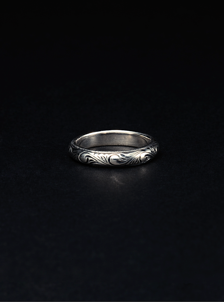 Engraved Round Ring